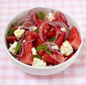 Watermelon & feta salad