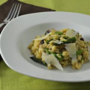 Asparagus and Morel Risotto