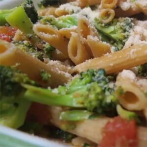 Photos of Fusilli with Rapini (Broccoli Rabe), Garlic, and Tomato Wine Sauce